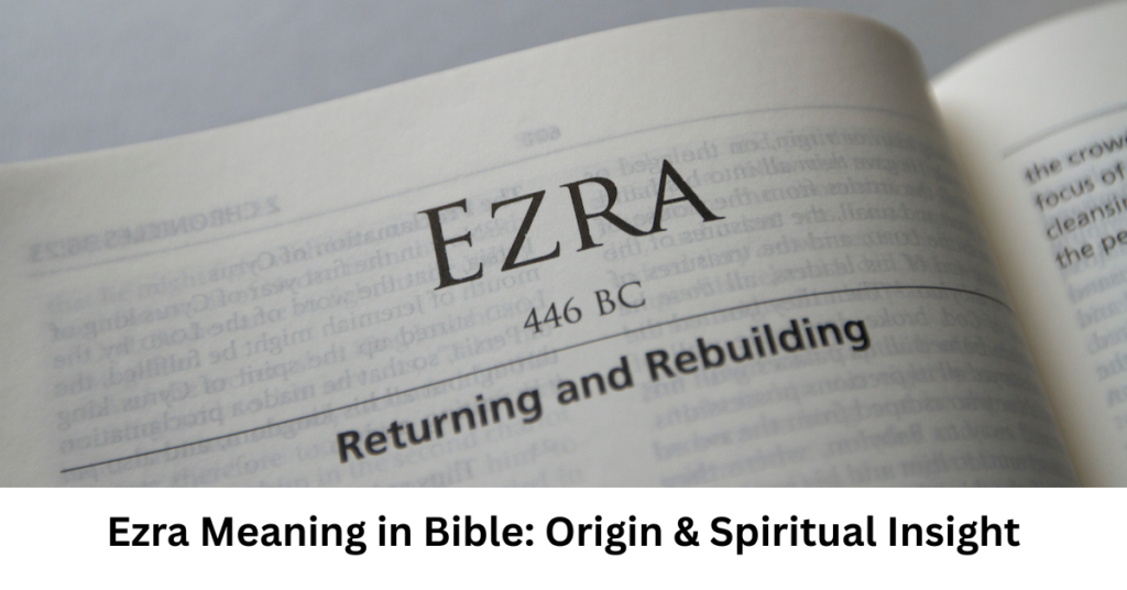 Ezra Meaning in Bible: Origin & Spiritual Insight