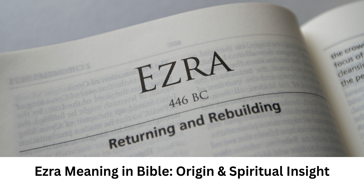Ezra Meaning in Bible: Origin & Spiritual Insight