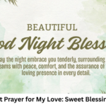 Good Night Prayer for My Love: Sweet Blessings Tonight