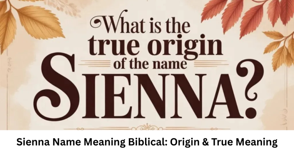 Sienna Name Meaning Biblical: Origin & True Meaning