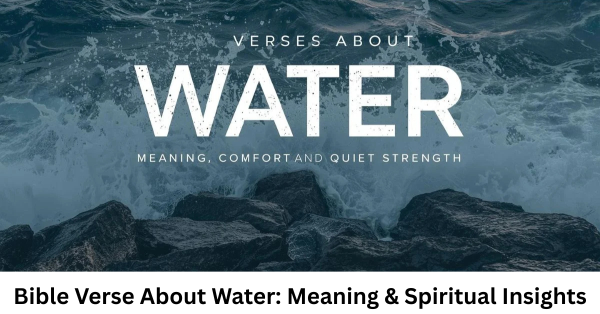 Bible Verse About Water: Meaning & Spiritual Insights