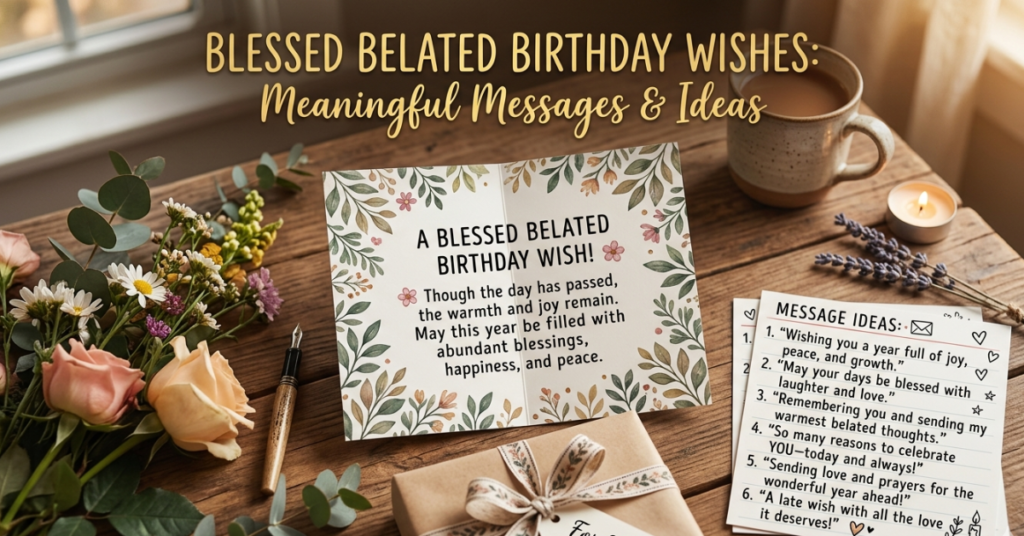 Blessed Belated Birthday Wishes: Meaningful Messages & Ideas