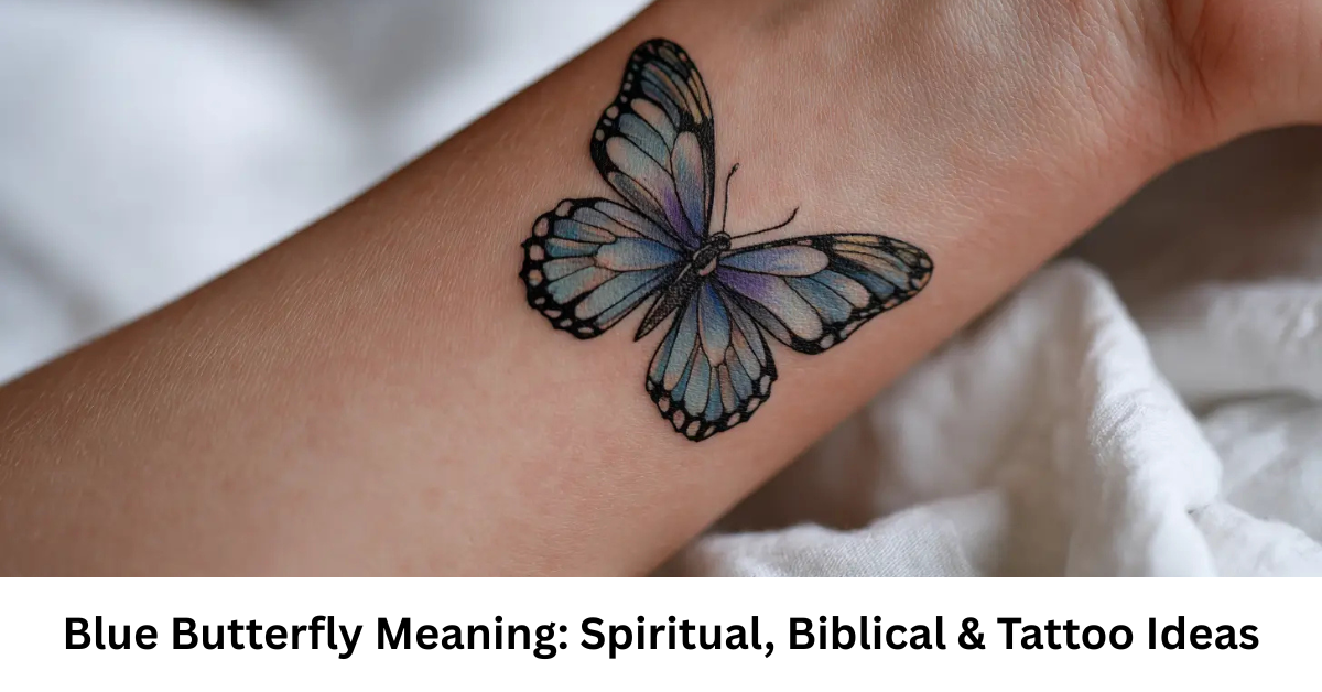 Blue Butterfly Meaning: Spiritual, Biblical & Tattoo Ideas