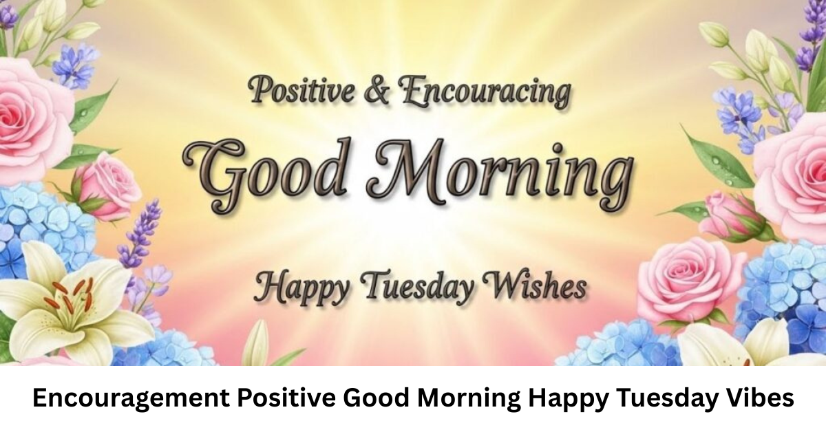 Encouragement Positive Good Morning Happy Tuesday Vibes