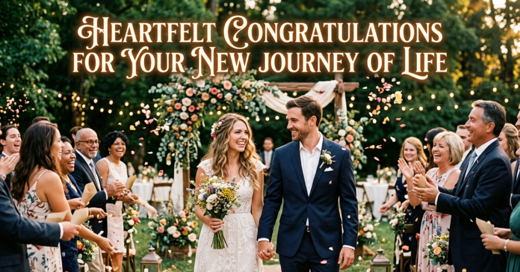Heartfelt Congratulations for Your New Journey of Life Messages