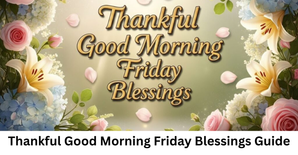 Thankful Good Morning Friday Blessings Guide